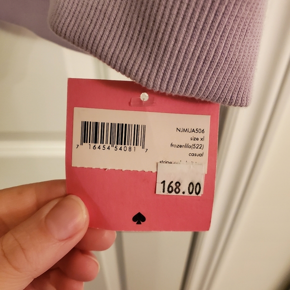 NWT Kate Spade CroppedSweater with Pleater Sleeves and Collar - Picture 5 of 5